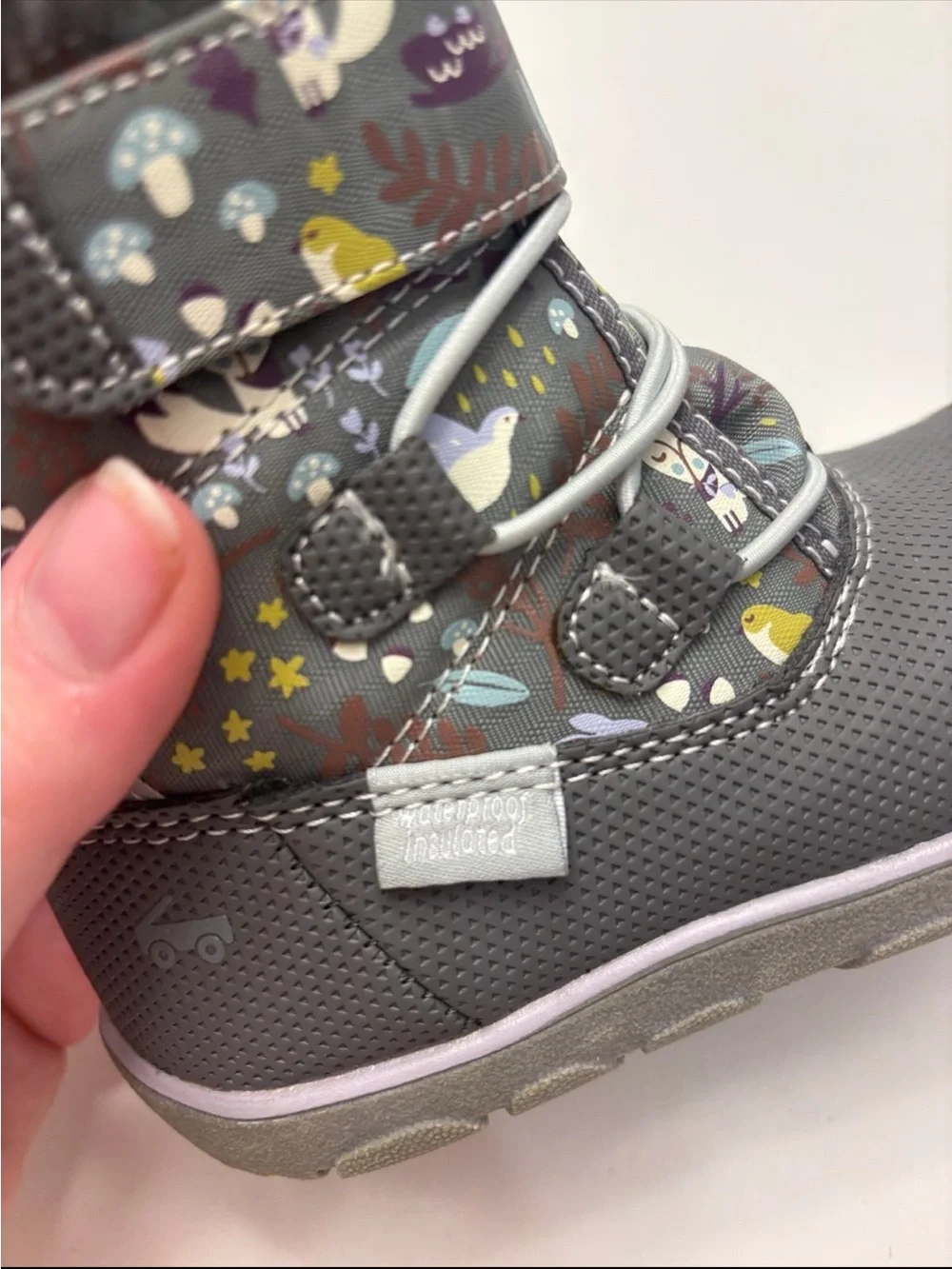 See Kai Run Abby II Waterproof Insulated Boots with animal pattern